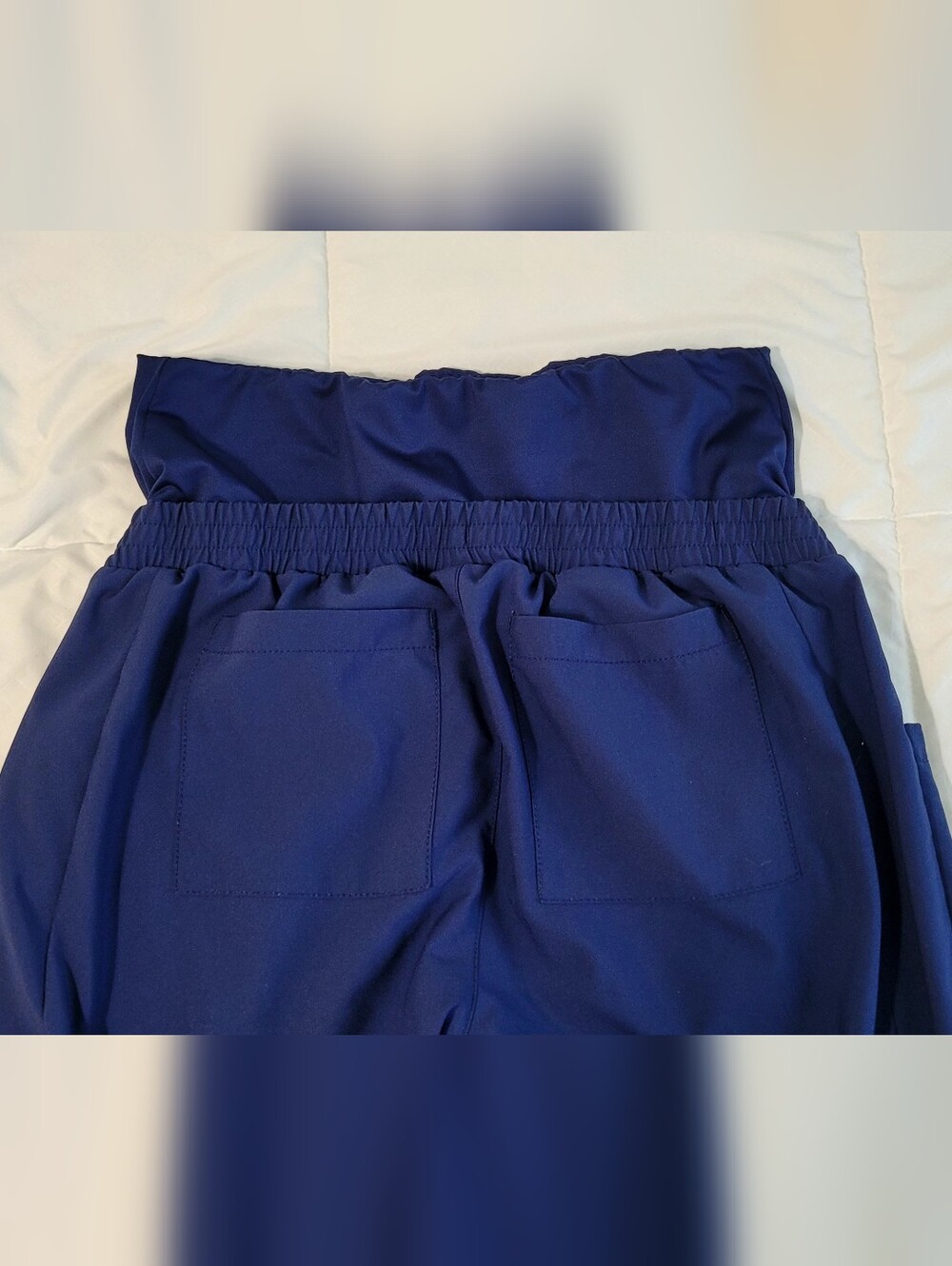 WonderWink Navy Maternity Jogger Pants with Support Panel - Picture 13 of 16